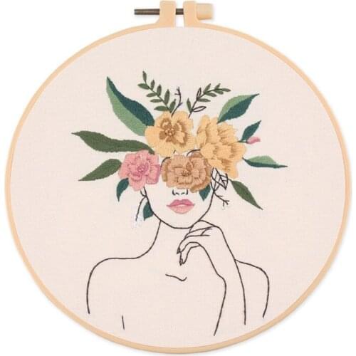 Embroidery Starter Sets, Feminism Design Embroidery Patterns, Embroidery Hoop and Embroidery Materials, Easy DIY Hand Embroidery