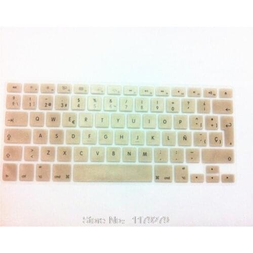 EURO Spainish ES language Keyboard Guard Cover for MacBook Pro 13.3" 15.4" 17" Air 13" Retina 15" Membrana teclado espanol