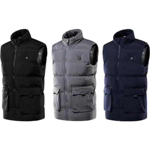 Vest 3 Temperature Modes Fast Heating Waistcoat Men Winter Warmer Electric Clothing for Autumn