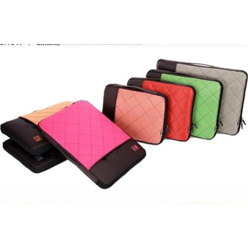 10 12 13 14 15 inch Fashion Modern Stylish plaid Shockproof Multi-purpose Laptop Notebook Bag Case Sleeves