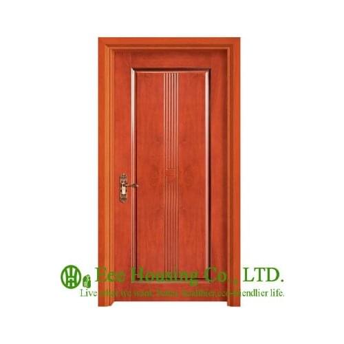 40mm thickness Timber veneer door for apartment, Swing type door, inward & outward opening entry door, MDF Timber door