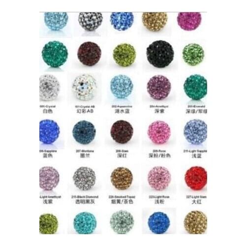 8mm 100pcs/lot mixed white multicolor Rhinestone x7442 micro pave disco loose crystal Beads bracelet necklace diy make