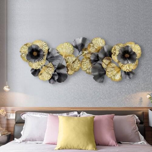 Big Wall Home Decoration Living Room Wall Ornament Bedroom Wall Decal Metal Flowers Wall Decorations Morden Design