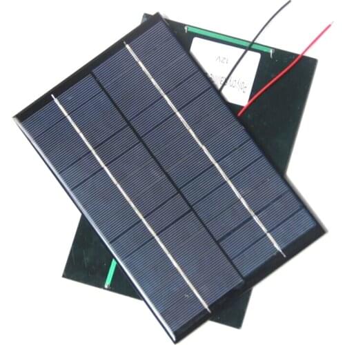 BUHESHUI 4.2W 12V 350mA Solar Panel With Cable Epoxy Solar Cell DIY Solar Toys Education Kits 200*130MM 12PCS/Lot Free Shipping