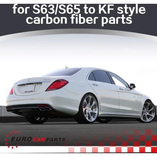 S65 carbon fiber diffuser fit for MB S-class W222 S63 S65 to Kohlenstoff style S65 carbon fiber rear diffuser for S65 W222