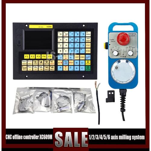 1-6 axis offline CNC milling motion control system controller XC609M circuit board engraving machine control combination