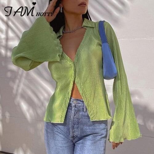 Зеленые блузки Iamhotty China At AliExpress