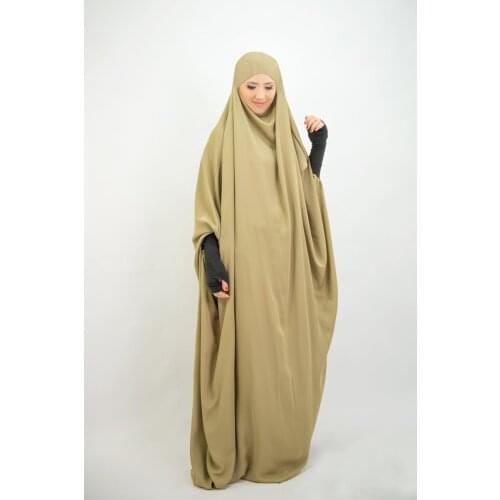 Eid Hooded Muslim Women Prayer Dress Musulman Jilbab Abaya Long Khimar Full Cover Ramadan Gowns Abayas Islamic Clothing Niqab