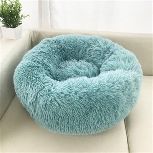 110 CM Dog beds For Large Dogs Pet Cats House Round Plush Cat House Accessories Supplies