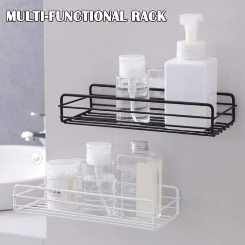 Spot Iron Kitchen Bathroom Shower Shelf Storage Suction Basket Caddy Rack Best Price