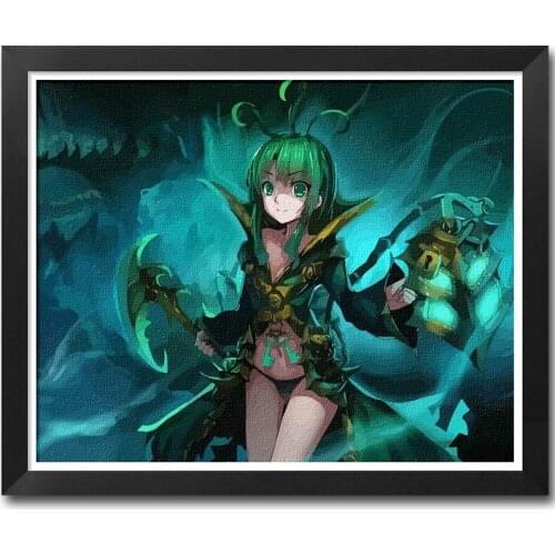 MaHuaf-A1353 LOL Game Artwork painting by numbers on canvas DIY oil hand-painted framed wall picture for living room home decor