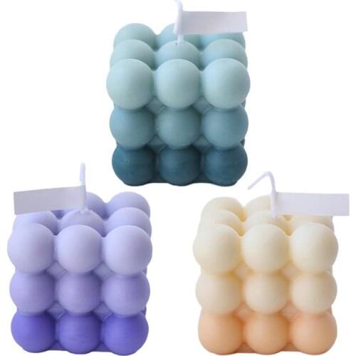 New Cube Wax Round Cube Candle Soy Wax Aromatherapy Candles Home Cube Scented Deorations Candle DIY Wax
