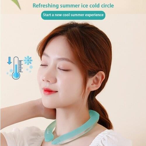 Neck Cooling Tube | Wearable Cooling Neck Wraps for Summer Heat I Reusable Neck Cooler | Hands free Cold Cooling Tube