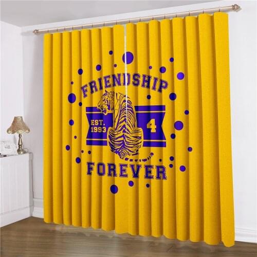 Tiger Animals Window Curtains 2 Panels For Living Room Window Treatments 3D Print For Bedroom Window Drapes Home Decor Curtain