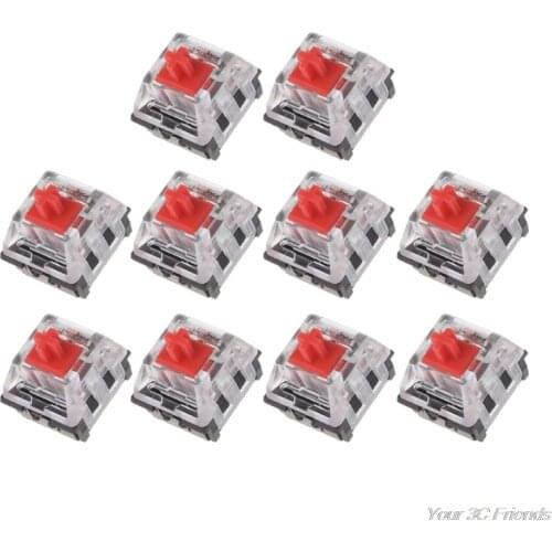 10Pcs 3 Pin Mechanical Keyboard Switch RED for cherry MX Keyboard Tester Kit F03 21 Dropshipping