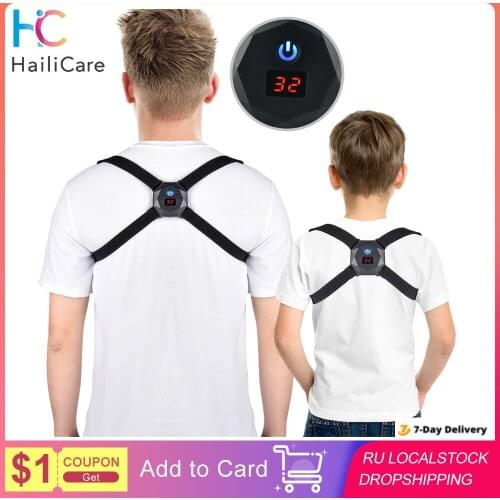 Adjustable Smart Back Posture Corrector Back Intelligent Brace Support Belt Shoulder Training Belt Correction Spine Back