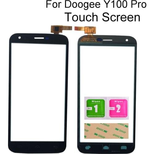 Touch Screen For Doogee Y100 Pro Touch Screen Outer Glass Panel Touch Screen Digitizer Mobile Tools 3M Glue