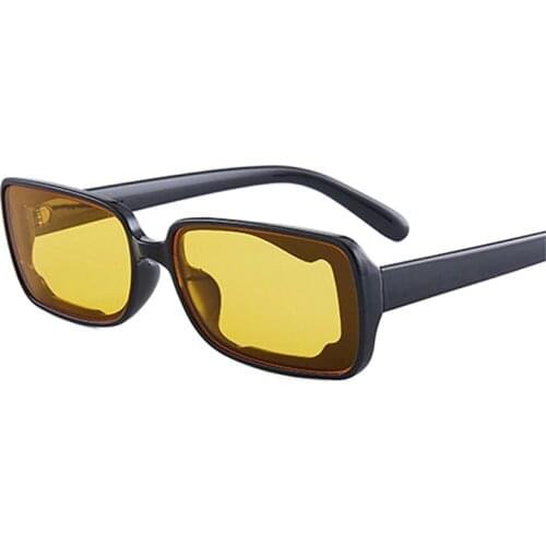 Fashion Clear Ocean Lens Women Sunglasses Vintage Irregular Frame Eyewear Men Square Orange Sun Glasses Shades UV400 2021