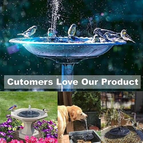 Solar Bird Bath Fountain Garden Water Fountain Floating Waterfall Pool Pond Water Pump Solar Powered Garden Decoration Outdoor