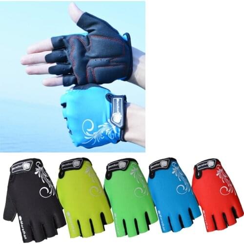 Half Finger Bicycle Gloves Mountain Bike Gloves Breathable Anti-slip Anti-shock Half Finger Breathable Cycling Gloves Bike Glove