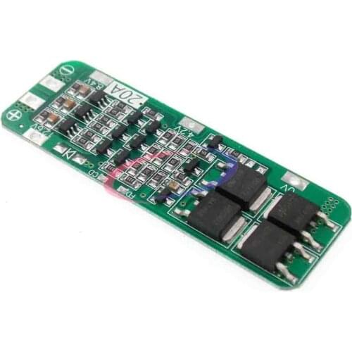3S 20A Li-ion Lithium Battery 18650 Charger PCB BMS Protection Board For Drill Motor 12.6V Lipo Cell Module 64x20x3.4mm