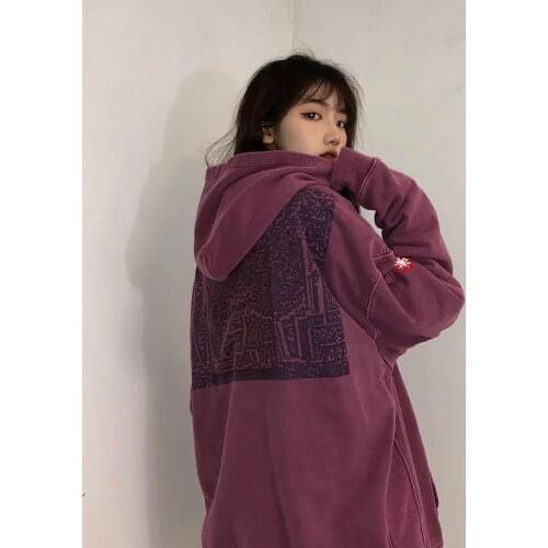 Women Sweatshirt 2021 Autumn Winter Oversized Long Sleeve Loose Hoodies Harajuku Solid Pullover Hooded Vintage Casual Female Top