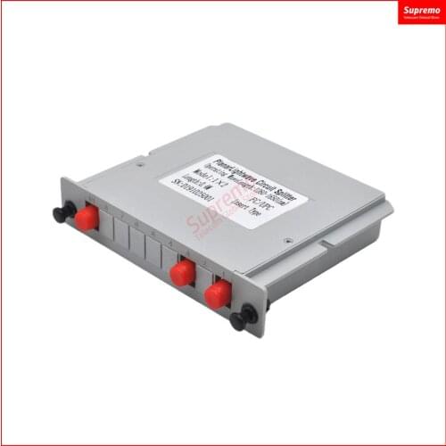 1*2 FC/UPC Fiber Optic Splitter 1x8 Optical PLC Splitter Cassette Box Card Inserting Type Optical FTTH PLC Splitter FC/UPC