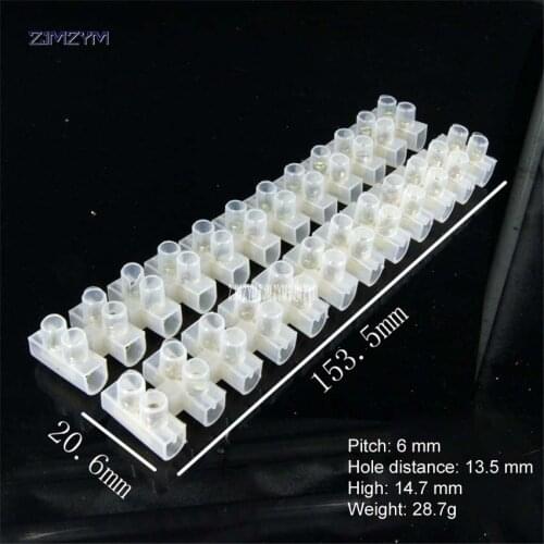 1pc shthde Nylon terminal X3-3012 12bits 30A nylon terminal block Flame retardant plastic Lamps and lanterns ,Can be cut to use