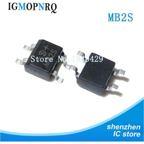 10pcs MB2S SOP-4 200V 0.5A SOP4 SOP New