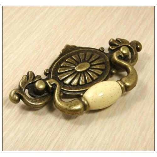 10Pcs New Design Antique Kitchen Cabinet And Drawer Pull(C.C.:64mm,Length:116mm)