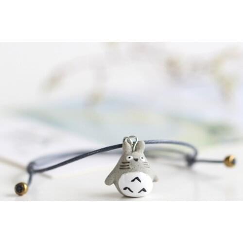 2pcs/lot Fashion Japanese Cartoon Bracelets Summer Style Handmade Ceramic Jewelry Lovers Women Kitty Monkey Adjustable Length