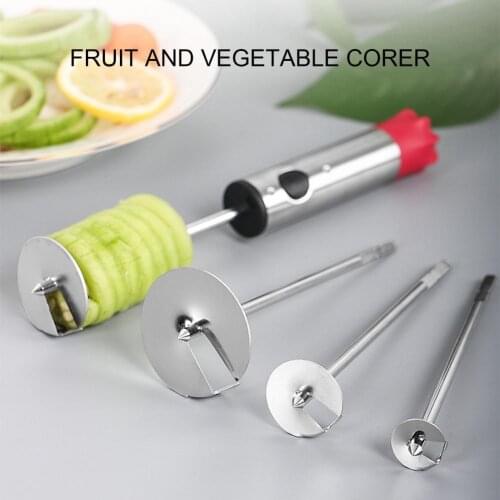 4Pcs/Set Stainless Steel Fruit Vegetable Corer Remover Kitchen Tools Gadget