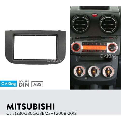 Car Fascia Radio Panel for MITSUBISHI Colt (Z30/Z30G/Z3B/Z3V) 2008-2012 Dash Kit Install Facia Plate Adapter Cover Bezel Console