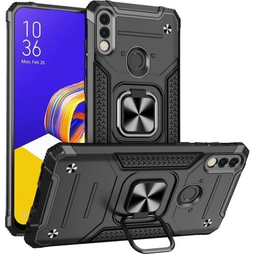 ZSHOW Armor Phone Case for ASUS Zenfone Max Pro M1 M2 Max M2 Live L1 ZA550KL ZC554KL with Kickstand Ring Holder Shockproof Case