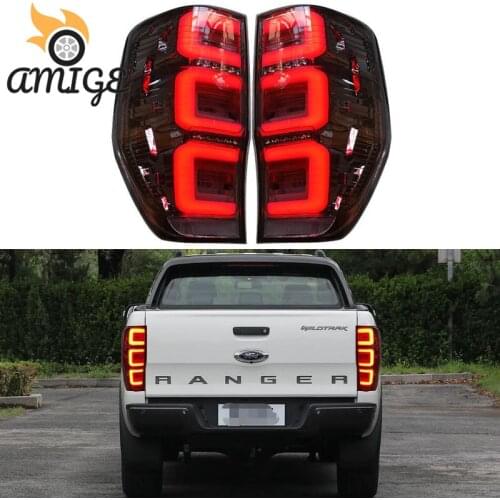 DNO LED Taillight For Ford Ranger 2.2 3.2 2015 2016 2017 - 2019 Auto Rear Running Lamp Brake Reverse Turn Signal Car Tail Light
