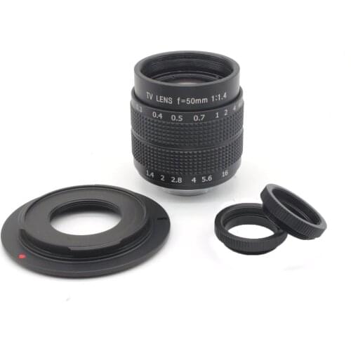 Fujian 50mm F1.4 CCTV Movie Lens+C Mount to Micro 4/3 m4/3 EPL5 EPM3 EPL7 OM-D