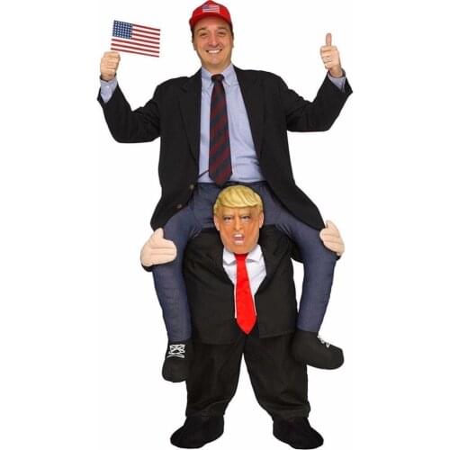 Donald Trump Pants Party Dress Up Ride On Me Mascot Costumes Carry Back Novelty Toys Halloween Party Fun Cosplay Clothes Disfraz