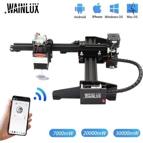 Wainlux Laser Engraver JL4 CNC Laser Engraving Machine for Wood Logo Mark Marking Engraver 7W 20W Carving Area 140*130mm