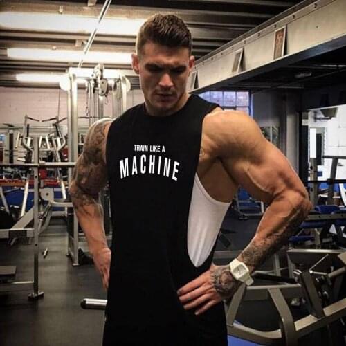 2021 Summer Fitness Men Tank Top Mens Bodybuilding Stringers GYMS Tank Tops Singlet Brand Clothing Sleeveless Shirt men singlets