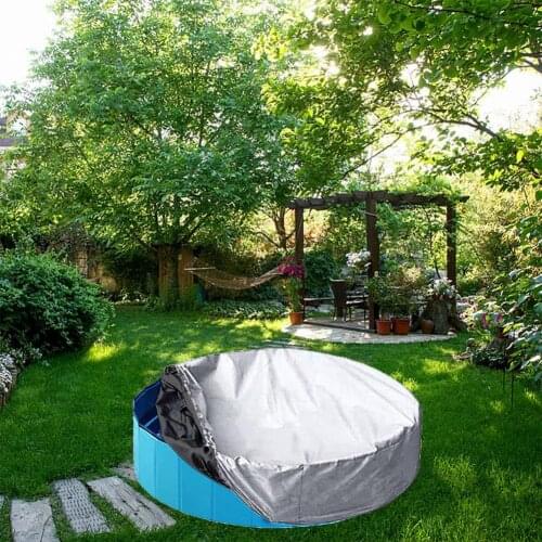 Top Sell Swimming Pool Cover Cloth Round Folding Bathtub Pool Cover Waterproof Rainproof Dustproof Cover Cloth Round Solar Cover