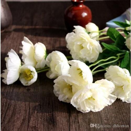 Poppy Artificial Flower Somnus Factory Latex Faux Flowers Home Decorative poppy flower brouch wedding party decoration free ship