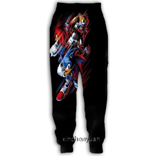 Xinchenyuan New Men/Women Sonic-The Hedgehog 3D Printed Casual Pants Fashion Streetwear Men Loose Sporting Long Trousers F41