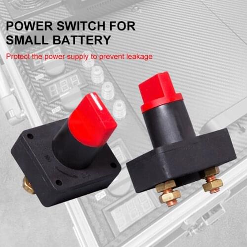 NEW 100A 12V Battery Switch Isolator Battery Disconnect Switch Kill On/Off Switch for Boats Cars Trucks Yachts Interior Parts
