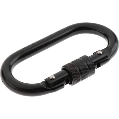 O-Shaped Climbing Screwgate Carabiner For Climbing Hammock Rappelling 25KN=5600lbs