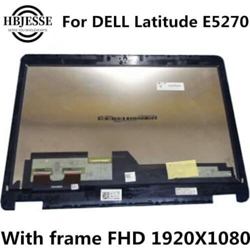 Original 12.5 inch FHD LCD Screen Display Touch Assembly Replacement For DELL Latitude E5270 LTN125HL06 LP125WF1-SPG4 with frame