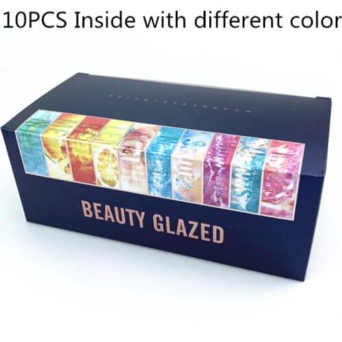 BEAUTY GLAZED Makeup Eyeshadow Palette Christmas GIft 9 color Pallete set shimmer matte cosmetics