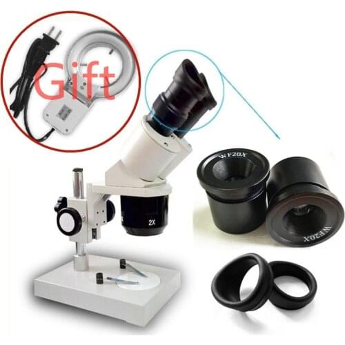 Industrial Microscope Binocular Stereo Microscope Clock Watch Cell Phone Repairing Tool WF10X WF15X WF20X Eyepieces Available