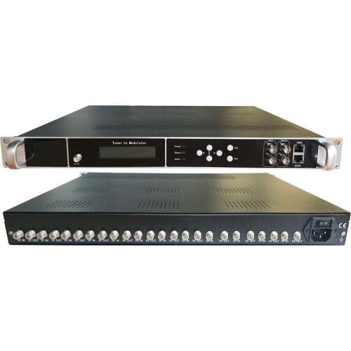 Tuner receiver and modulator, RF (DVB-S2 / C / T / ISDB / ATSC to RF (ISDB / ATSC / DVB-T / C / DTMB) TV system equipment