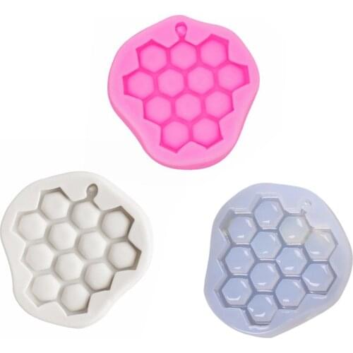 Honeycomb Silicone Mold Honeycomb Fondant Chocolate Mold Epoxy Plaster Silicone Mold DIY Honeycomb Pendant Honeycomb Mold
