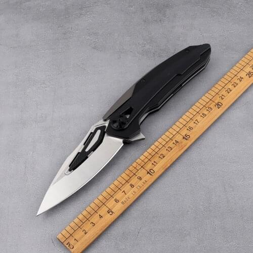 Folding knife D2 steel + carbon fiber CNC blade ZT0999 tactical pocket multi-function outdoor camping hunting self-defense knife